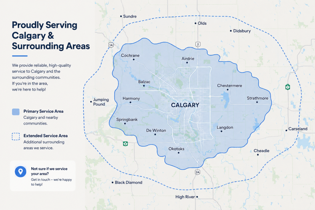 serving areas calgary